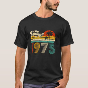 Vintage 1975 Geboren in 1975 50ste verjaardag gesc T-shirt