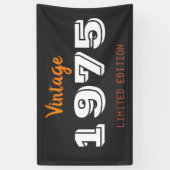 Vintage 1975 Gelimiteerde Editie Cadeaobanner – Re Spandoek (Verticaal)