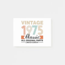 Vintage 1975 Limited Edition Verjaardag