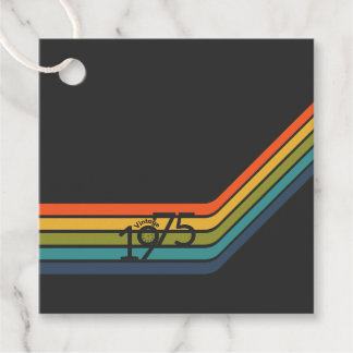 Vintage 1975 Retro Design  Bedankjes Labels