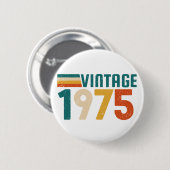 VINTAGE 1975 RONDE BUTTON 5,7 CM (Voorkant /achterkant)