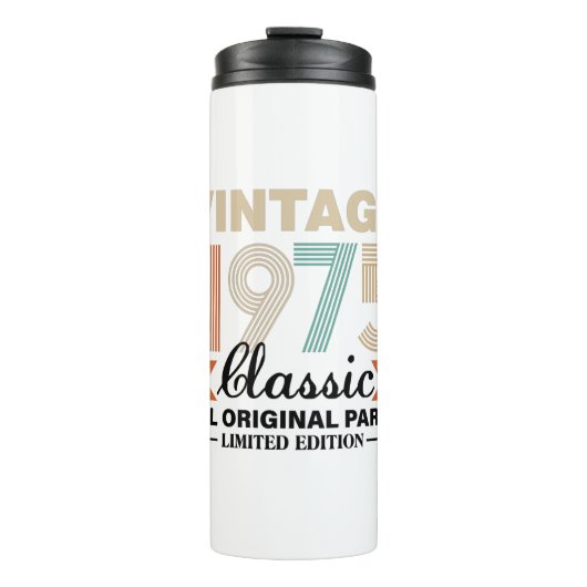 Vintage 1975 thermosbeker (Voorkant)