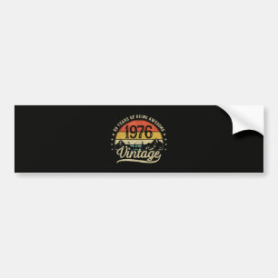 Vintage 1976 50 Jaar Oud 50ste Verjaardag Bumpersticker