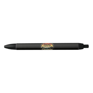 Vintage 1976 50 Jaar Oud 50ste Verjaardag Zwarte Inkt Pen