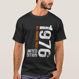 Vintage 1976 50e verjaardagscadeaus mannen vrouwen t-shirt