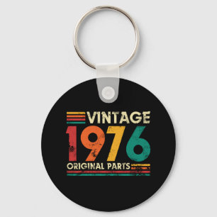 Vintage 1976 50ste verjaardag sleutelhanger