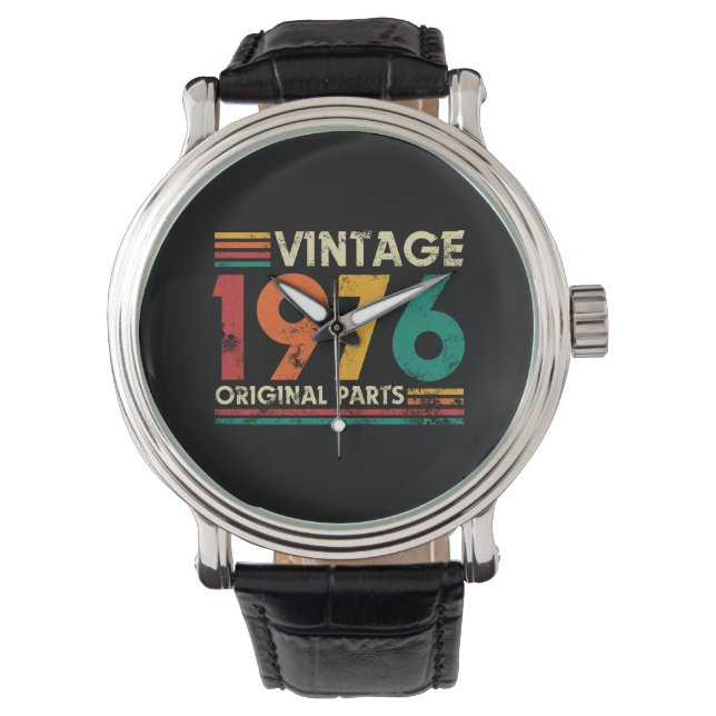 Vintage 1976 50th Birthday Horloge (Voorkant)
