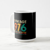 Vintage 1976 50th Birthday Koffiemok (Voorkant links)