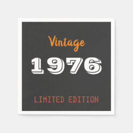 Vintage 1976 – 50th Birthday Party Supplies Servet
