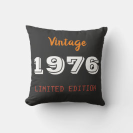 Vintage 1976 50th Birthday – Retro Home Decor Gift Kussen