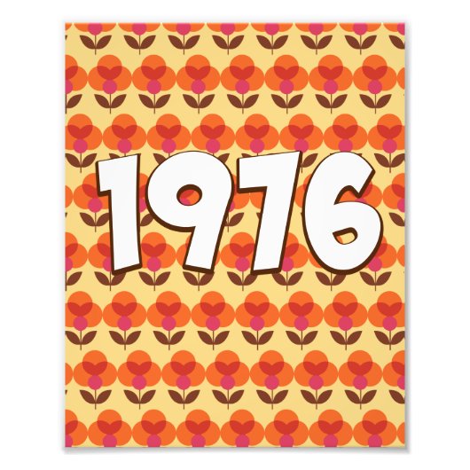 Vintage 1976 foto afdruk (Voorkant)