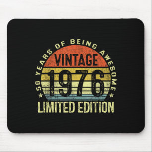 Vintage 1976 Limited Edition 50 Jaar Oud 50ste Ver Muismat