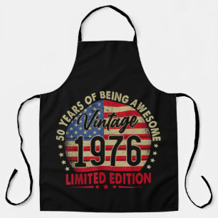 Vintage 1976 Limited Edition 50e verjaardag Schort