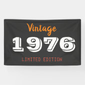 Vintage 1976 Limited Edition Cadeau Banner – Retro (Horizontaal)