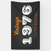 Vintage 1976 Limited Edition Cadeau Banner – Retro (Verticaal)