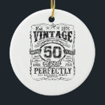 Vintage 1976 Limited Edition Shirt 50 Year Old 50t Keramisch Ornament<br><div class="desc">Vintage 1976 Limited Edition Shirt 50 Year Old 50th Birthday</div>