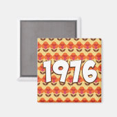 Vintage 1976 magneet (Voorkant / Achterkant)