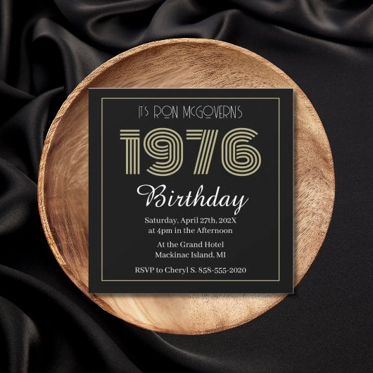 Vintage 1976 Retro Birthday 50th Birthday Kaart