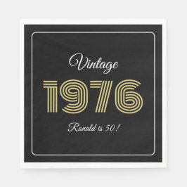 Vintage 1976 Retro Birthday 50th Birthday Servet