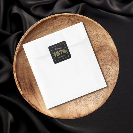 Vintage 1976 Retro Verjaardag 50e Verjaardag Vierkante Sticker