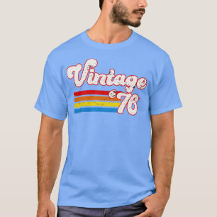 Vintage 1976 Verjaardag Shirt Retro 76 Verjaardag 