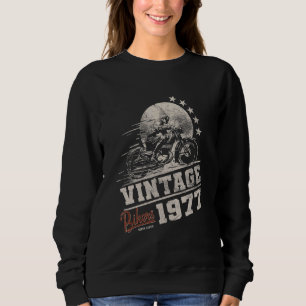 Vintage 1977 Bikers 45e Verjaardag 45 Yrs Biker Mo Trui