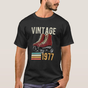 Vintage 1977 Roller Schaats 45e verjaardag 45 jaar T-shirt