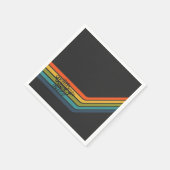 Vintage 1977 Style Birthday paper napkin. Servet (Hoek)