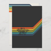 Vintage 1978 Style Birthday Invitation Kaart (Voorkant / Achterkant)