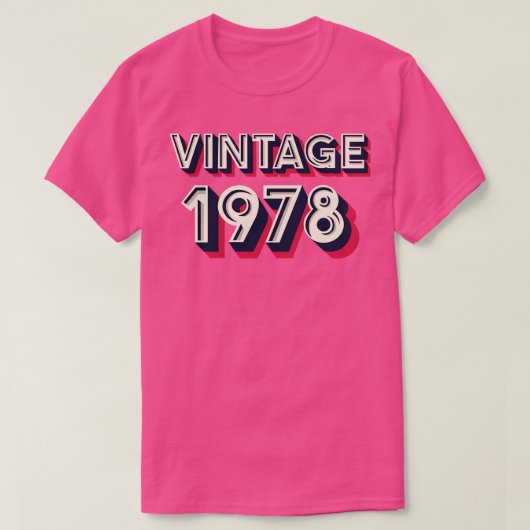 Vintage 1978 t-shirt (Design voorkant)