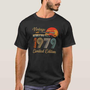 Vintage 1979 T-shirt voor mannen vrouwen gitaar li