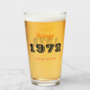 Vintage 197 Limited edition 50th Birthday Gift Glas