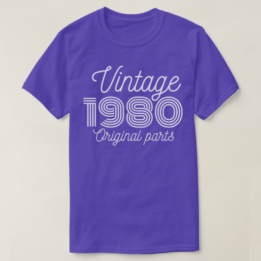 Vintage 1980 1 t-shirt (Design voorkant)