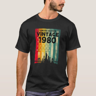 Vintage 1980 Funny 42 Years Old  42nd Birthday T-shirt
