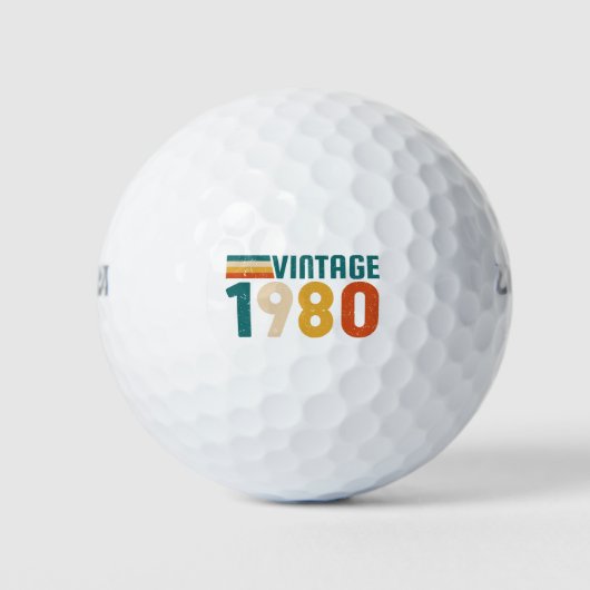 VINTAGE 1980 GOLFBALLEN (Voorkant)