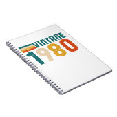 VINTAGE 1980 NOTITIEBOEK (Rechterzijde)