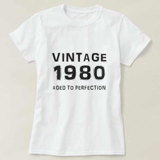 Vintage 1980 t-shirt (Design voorkant)