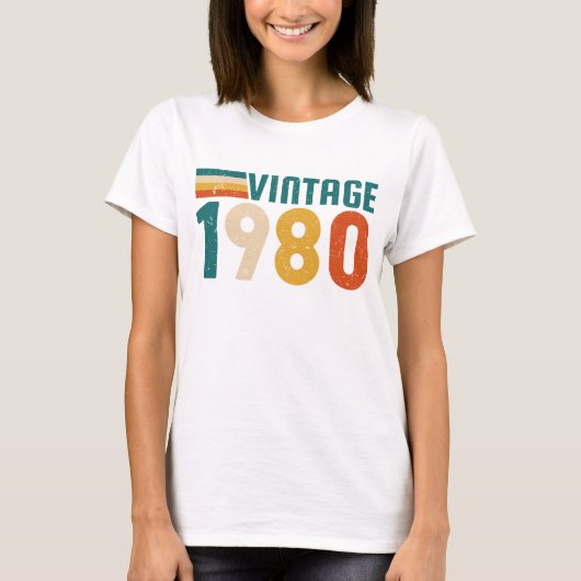 VINTAGE 1980 T-SHIRT (Voorkant)