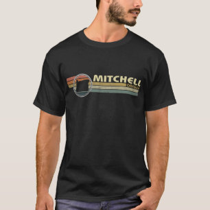 Vintage 1980s stijl MITCHELL, OR T-shirt