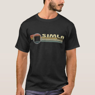 Vintage 1980s stijl SIMLA, CO T-shirt