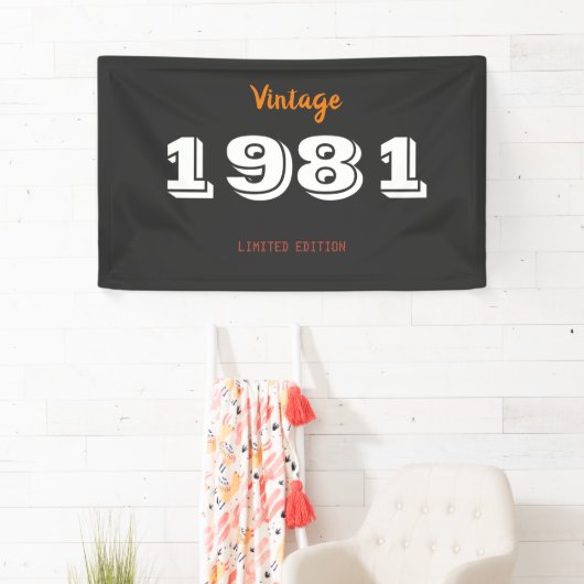 Vintage 1981 Gelimiteerde Editie Cadeaubanier – Re Spandoek (Insitu)