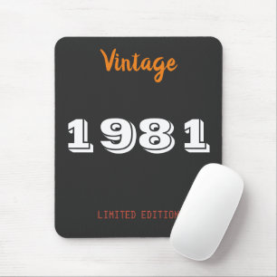 Vintage 1981 limited edition 45th Birthday Gift Muismat