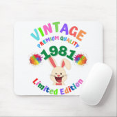 Vintage 1981 muismat (Met muis)