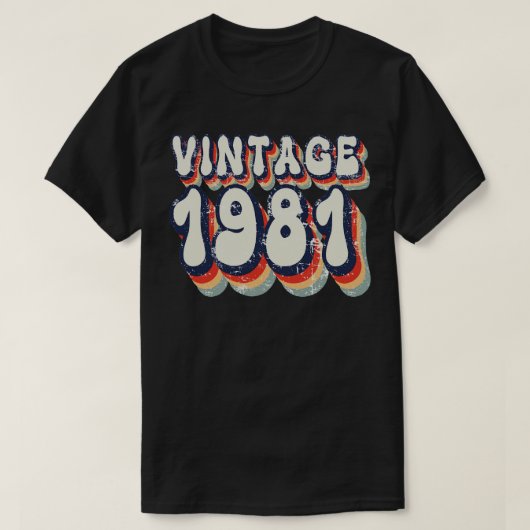 Vintage 1981 t-shirt (Design voorkant)
