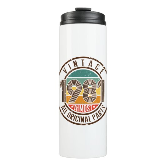 Vintage 1981 thermosbeker (Voorkant)