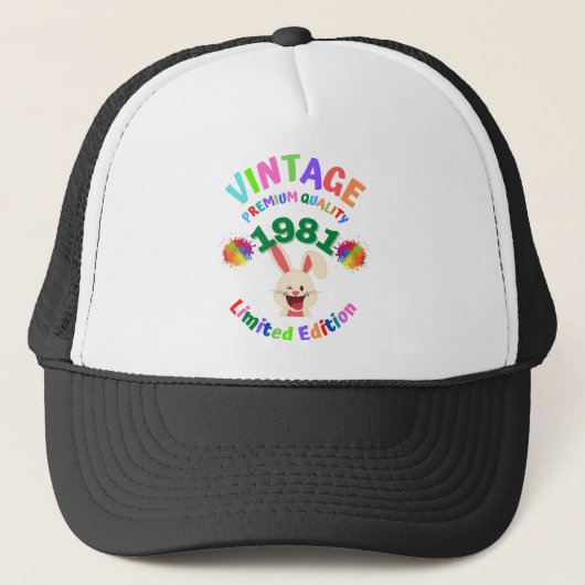 Vintage 1981 trucker pet (Voorkant)