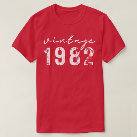 Vintage 1982 16 t-shirt (Design voorkant)