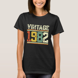Vintage 1982 39e geboorte Mannen Vrouwen 39 jaar T-shirt