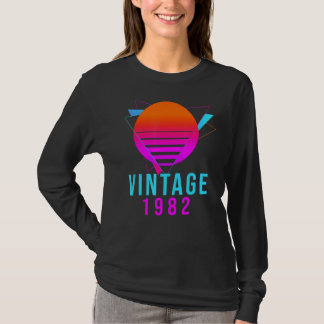 Vintage 1982 40e Verjaardag Cadeau Idee Retro T-shirt