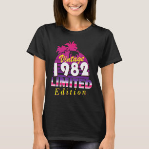 Vintage 1982 Mannen Vrouwen 40e verjaardag T-shirt